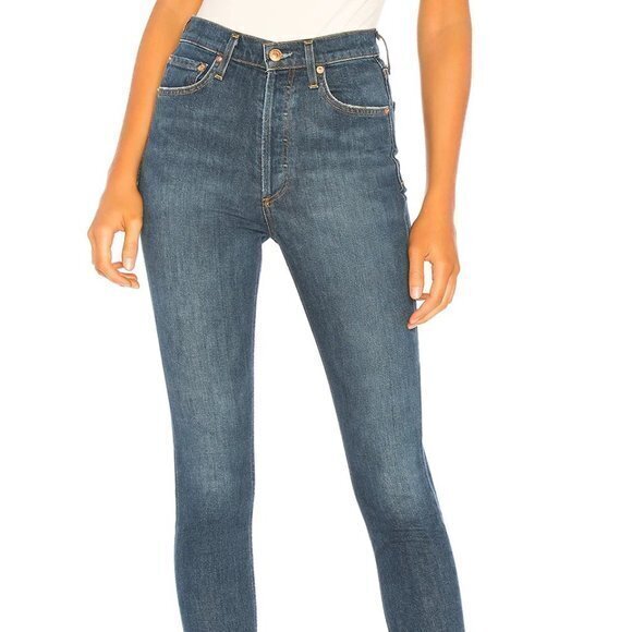 Agolde Women's Blue Nico High‎ Rise Slim Fit Jeans - Size 26 - Picture 1 of 8